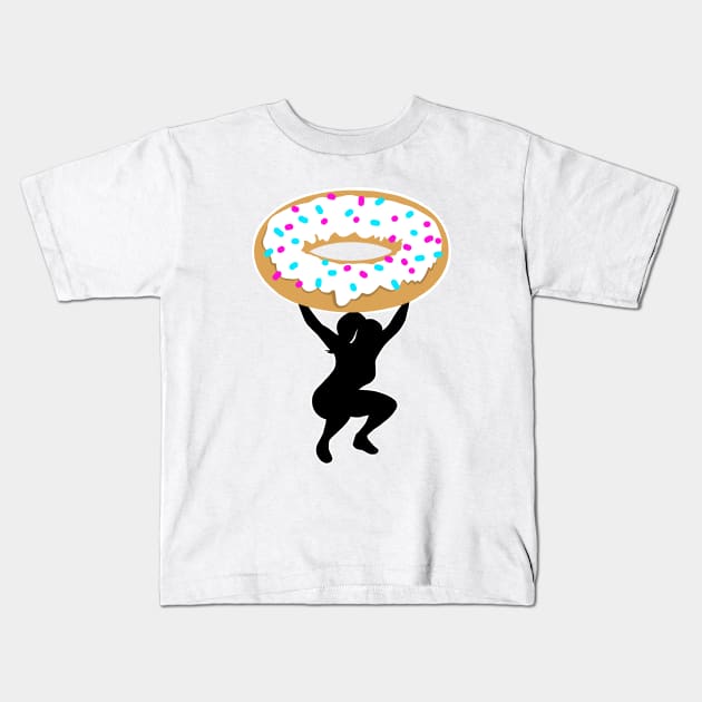 Donut lift Kids T-Shirt by TimAddisonArt